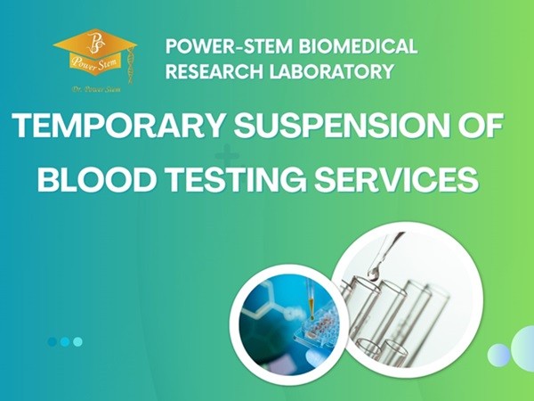 Beauty-Stem Biomedical_Temporary Suspension of Blood Testing Services